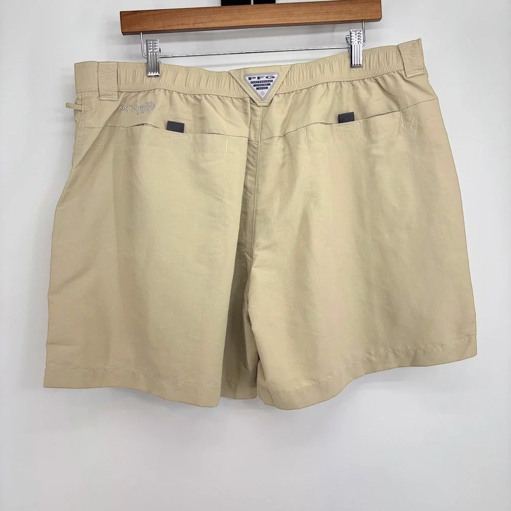 NEW Columbia PFG Permit II 40x6L Fishing Shorts Omni-Shade Cargo Khaki Pockets